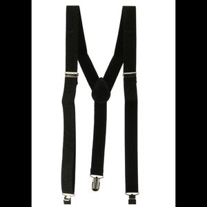NWT Black Suspenders